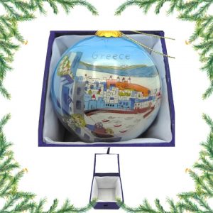 Glazen Griekse kerstballen